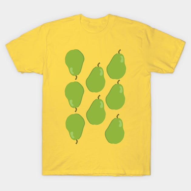 Pear Pattern T-Shirt by artsbyal